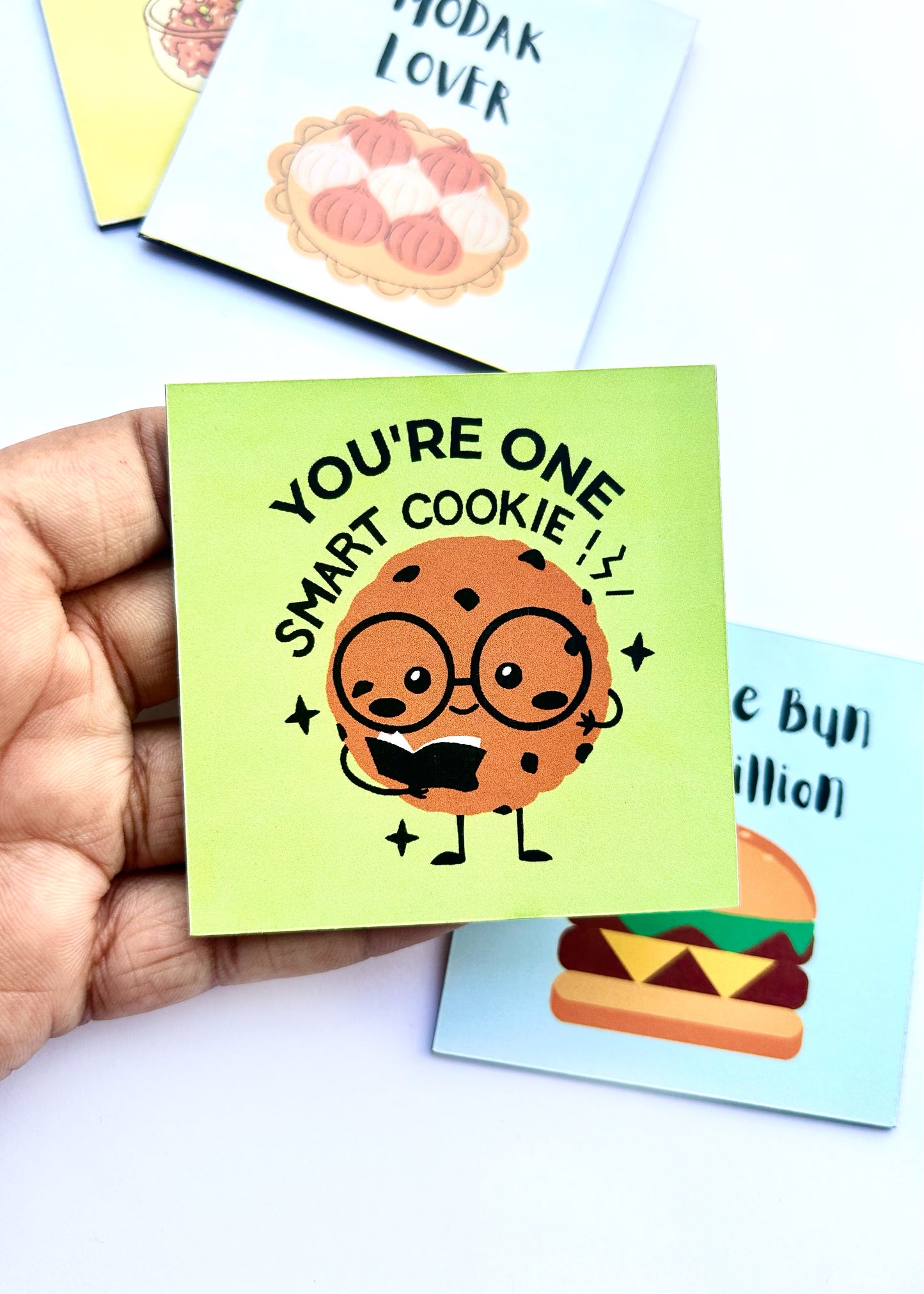 Foodie Delight: Combo of 4 Quirky Fridge Magnets for Food Lovers Theme 2