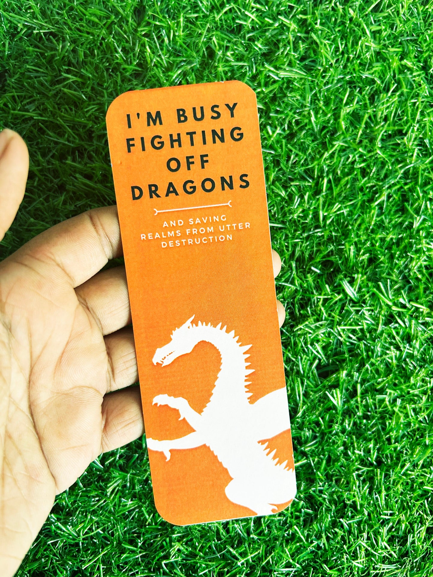 Dragon-Themed Bookmark Set for Readers | 3 High-Quality 30 GSM Bookmarks with Inspiring Reading Quotes